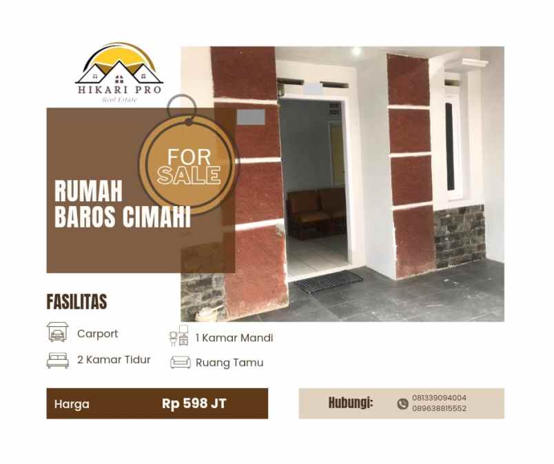 rumah area baros cimahi murah siap huni