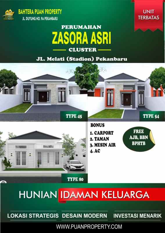 rumah cantik desain modern di kawasan zasora sari