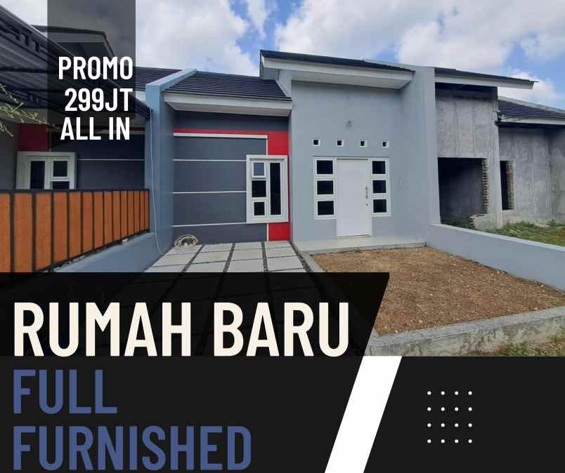 rumah cantik sudah free pajak dan bonus furnished