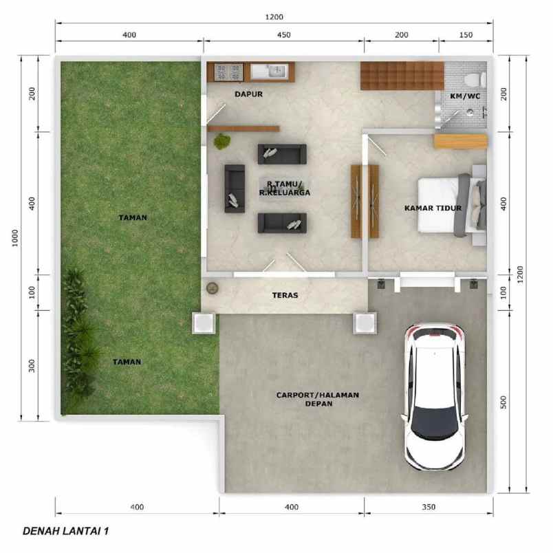 rumah cluster 975 jt an di sukmajaya depok