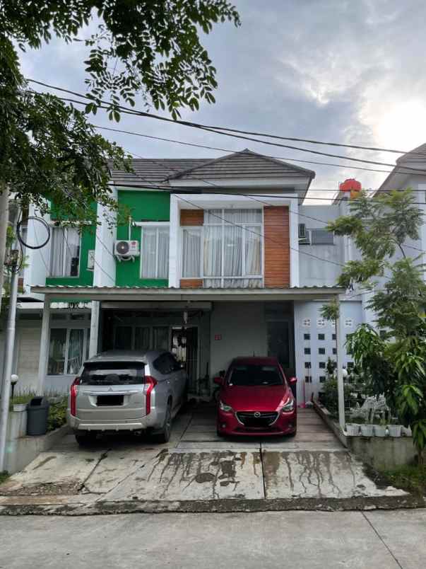 rumah cluster fluora talaga bestari hadap taman