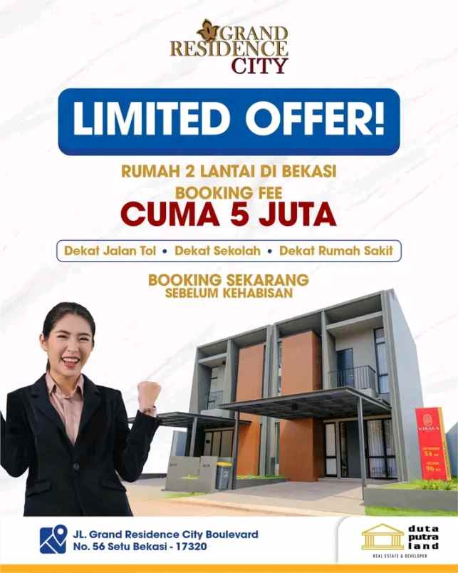 rumah cluster tanpa dp all in free biaya biaya