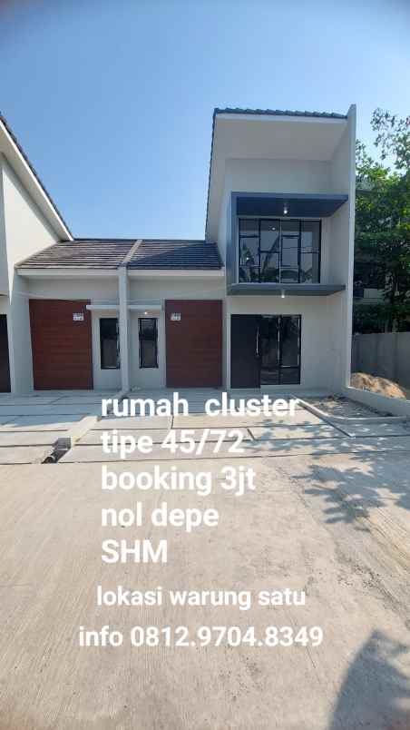 rumah cluster termurah wilayah cikarang utara