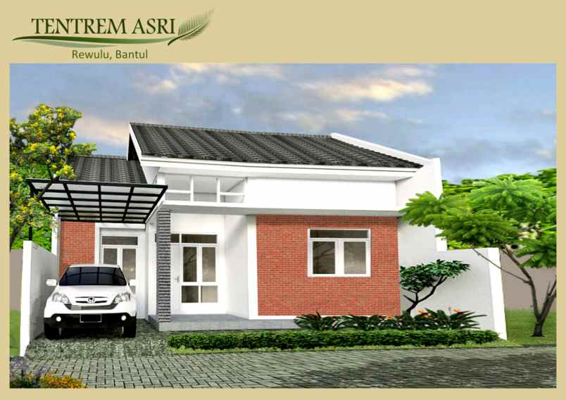 rumah futuristik full furnished tentrem asri