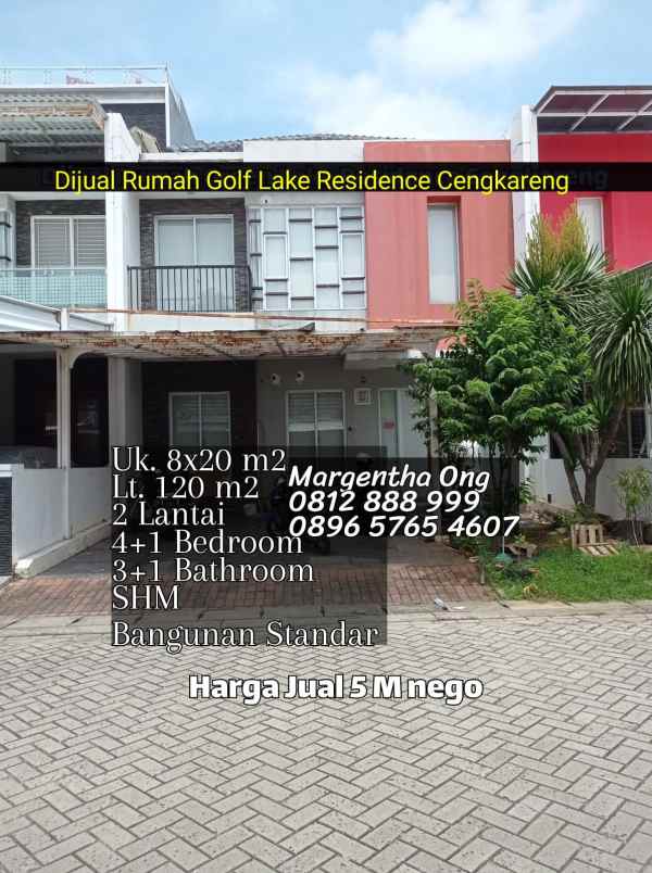 rumah golf lake residence cengkareng