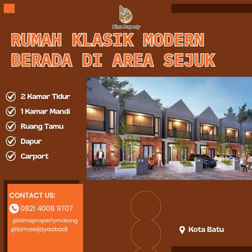 rumah klasik modern berada di tempat yang sejuk