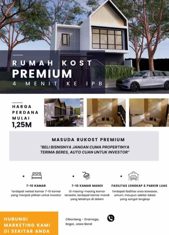 rumah kost premium dekat ipb bogor