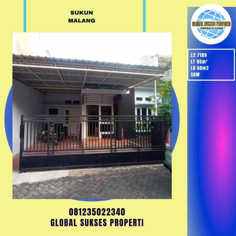 rumah minimalis full furnished di sukun malang