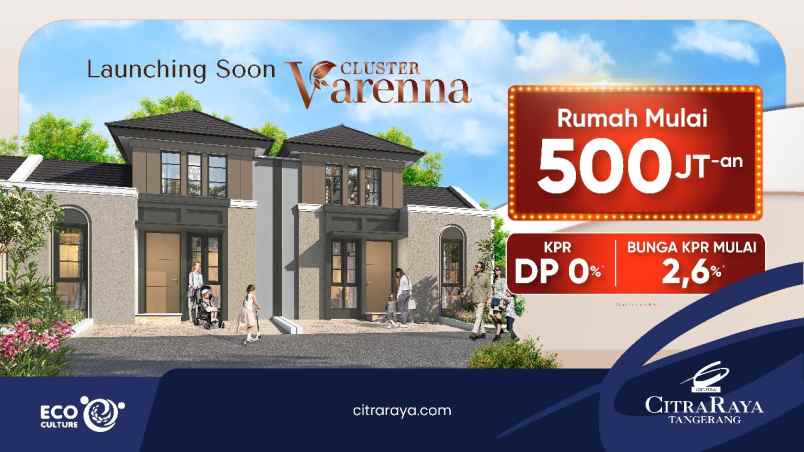 rumah murah citra raya cluster varenna