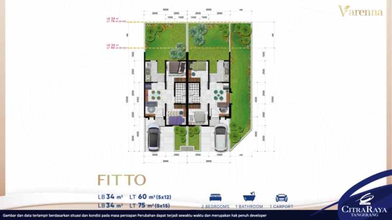 rumah murah citra raya cluster varenna