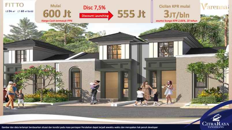 rumah murah citra raya cluster varenna