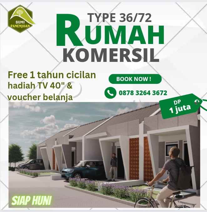 rumah ready stock dp murah gratis cicilan 1 tahun