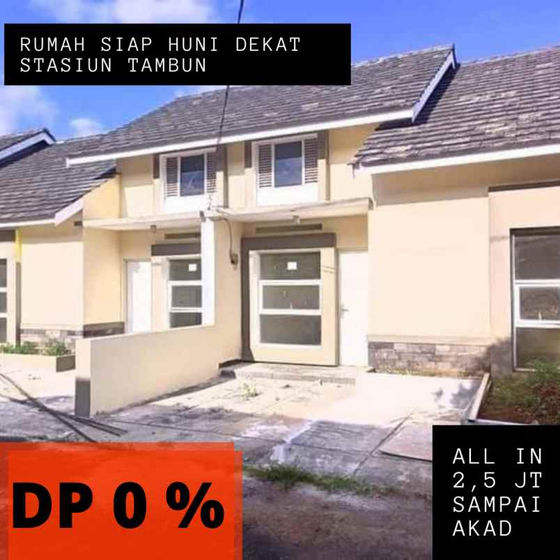 rumah siap huni dekat stasiun tambun