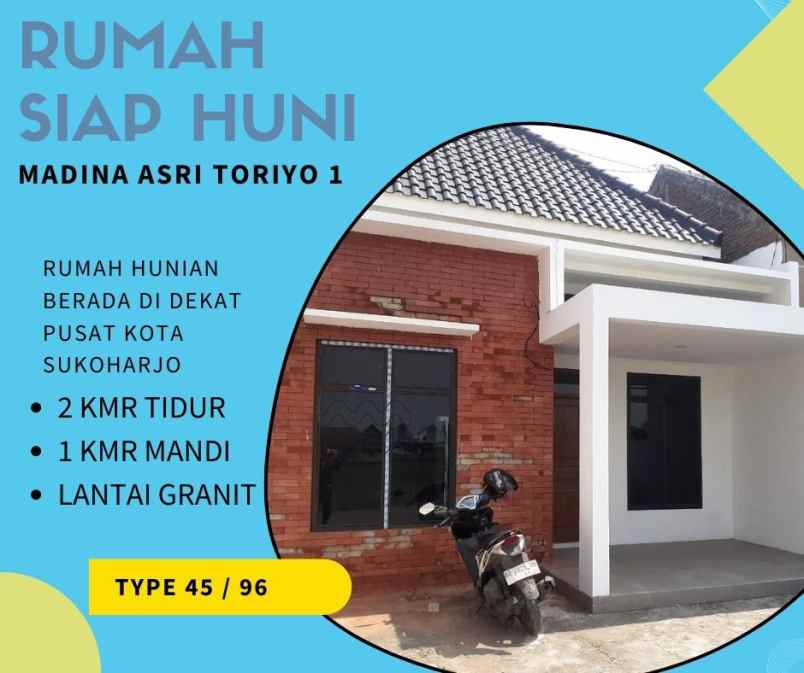 rumah siap huni di sukoharjo kota