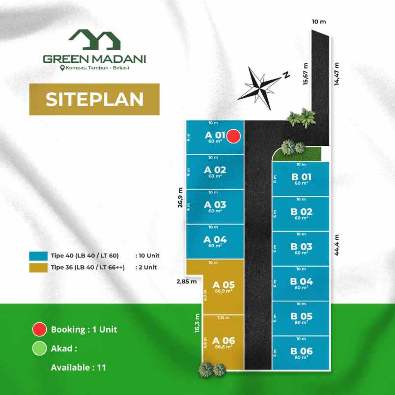 rumah syariah tambun selatan nempel jalan raya