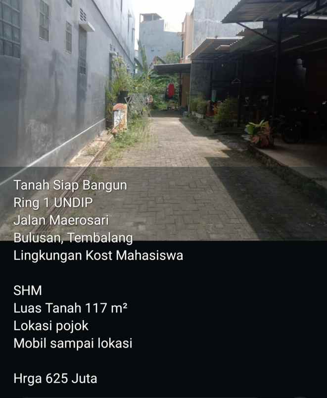 tanah dekat undip tembalang semarang