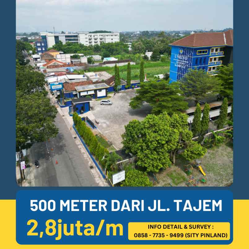 tanah kaveling 2 8jt m dekat stadion maguwoharjo