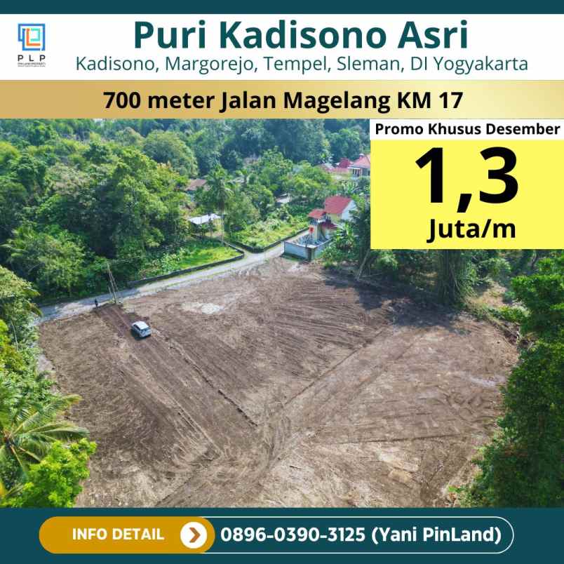 tanah kaveling murah area jalan magelang km 17