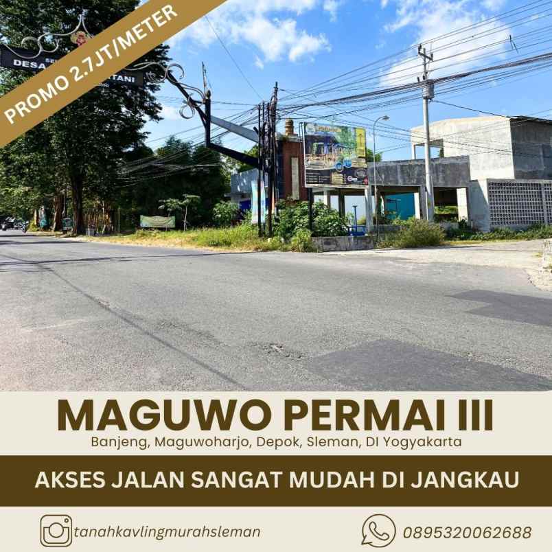 tanah kavlong 2 7jt meter di dekat jl raya tajem