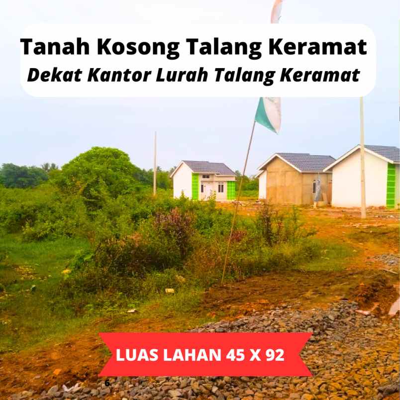 tanah kosong lokasi talang keramat