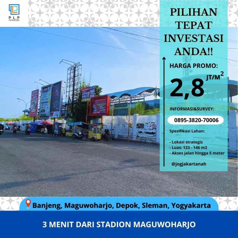 tanah murah 3 menit dari stadion maguwoharjo