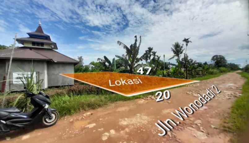 tanah murah siap bangun ruko wonodadi 2 290 jt