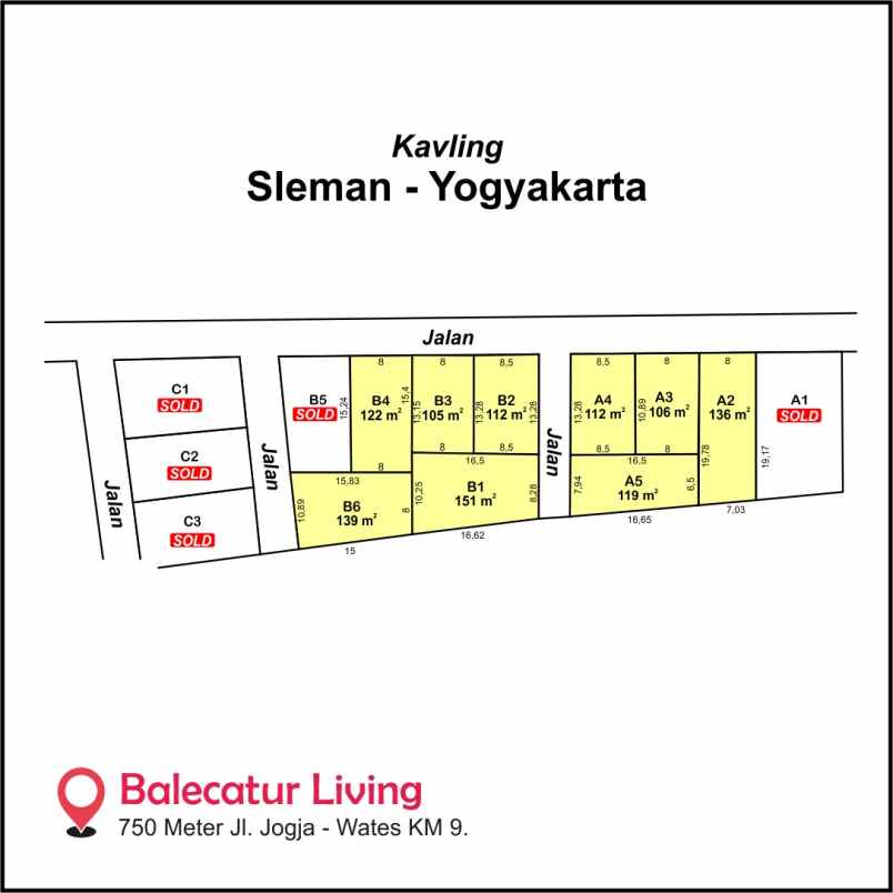 tanah strategis dekat kampus mercubuana harga menarik