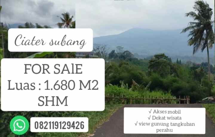 tanah strategis dekat wisata ciater subang