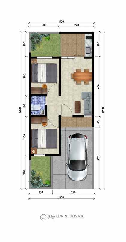 cluster di karawaci tangerang 600 jutaan