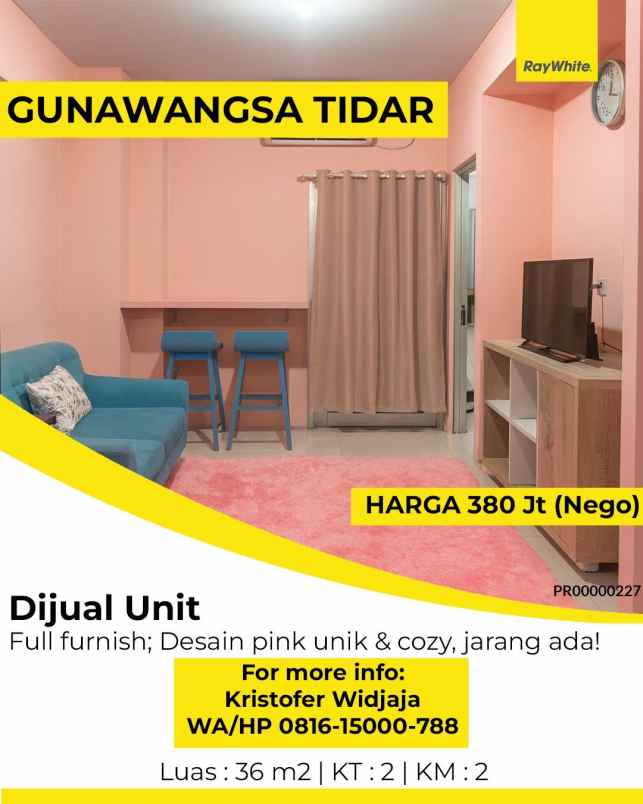dijual apartemen gunawangsa tidar