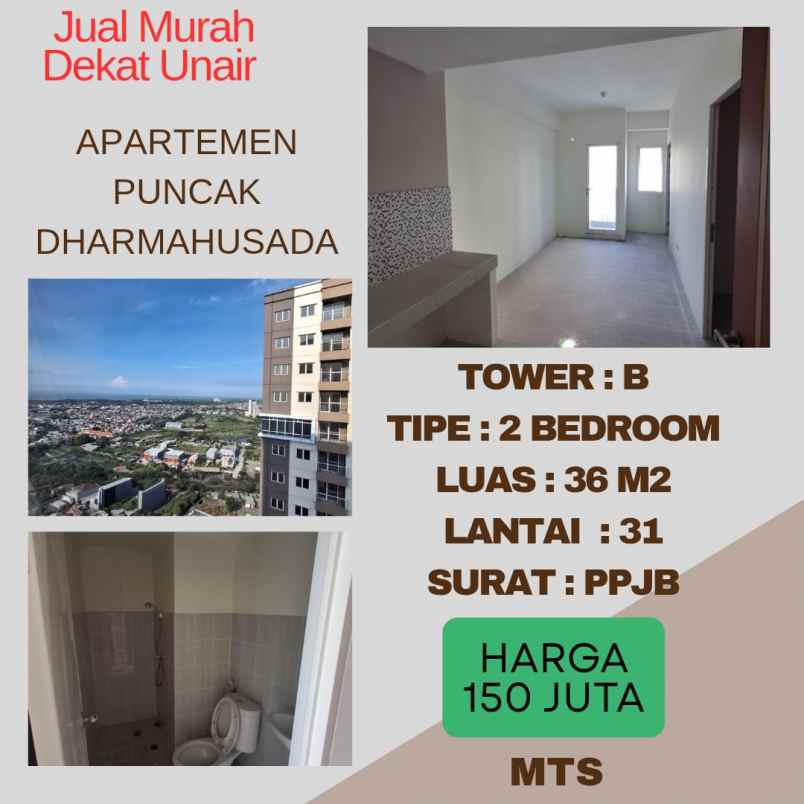dijual apartemen puncak dharmahusada