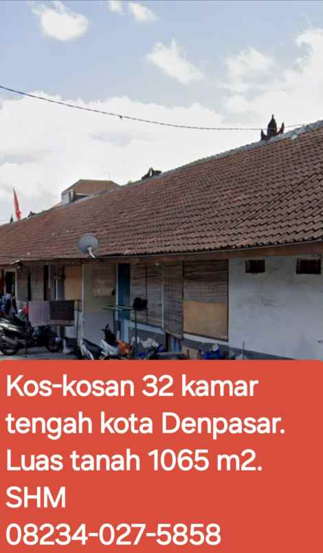 dijual kos kosan 32 kamar di denpasar bali