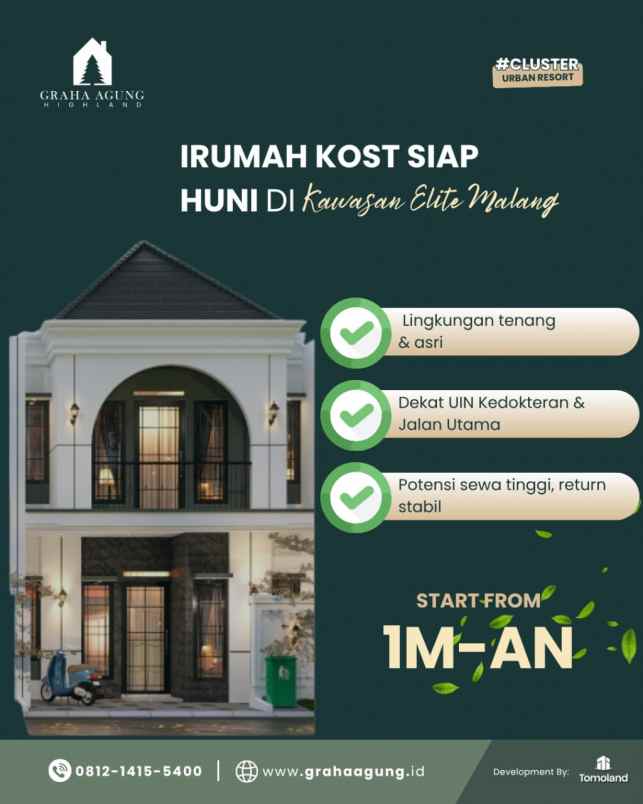 dijual kost jl chili jl perum joyo