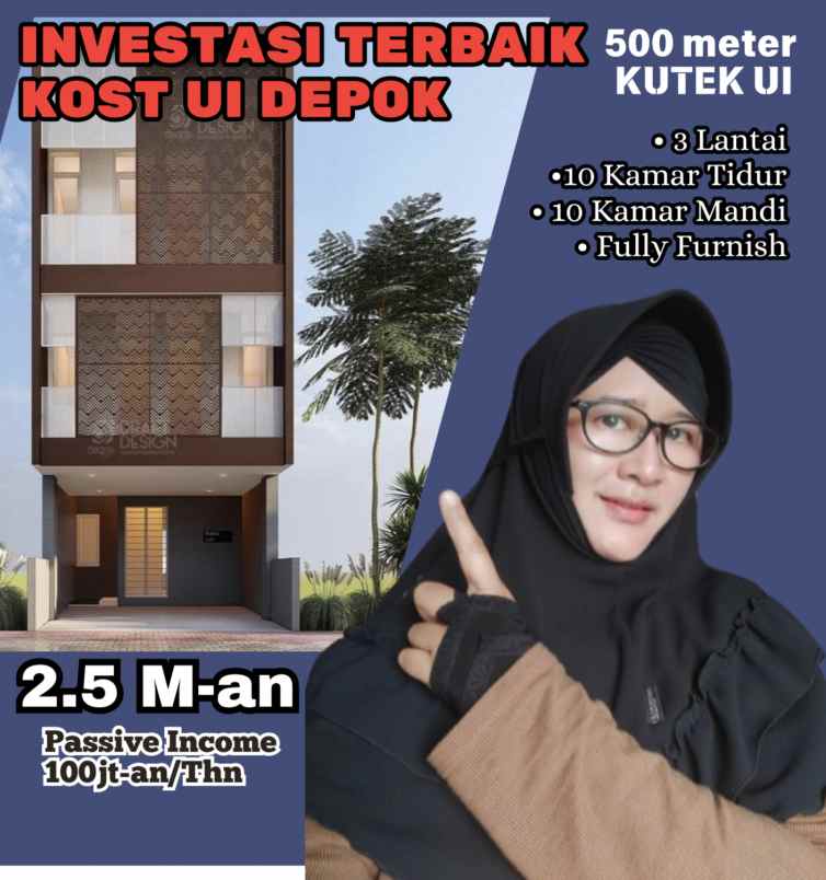 dijual kost kukusan beji depok