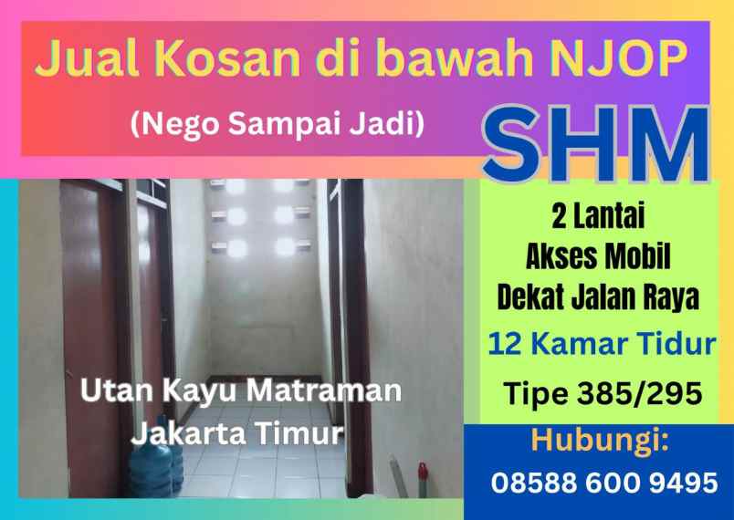 dijual kost utan kayu
