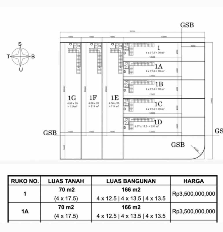 dijual ruko gudang kantor jalan raya kupang baru