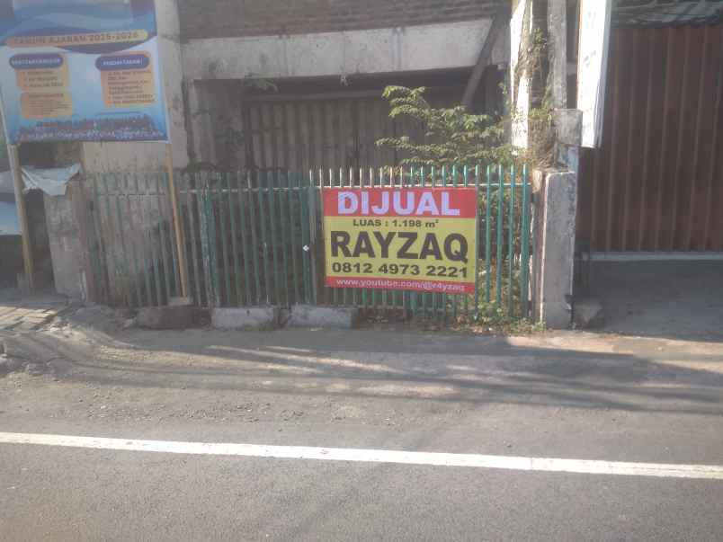 dijual ruko gudang kantor tepi jalan raya kh akhmad