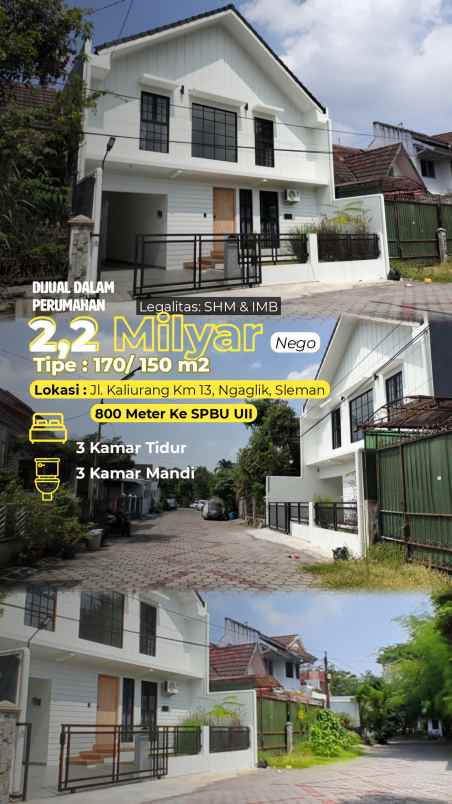 dijual rumah 1 9 km ke kampus uii jakal