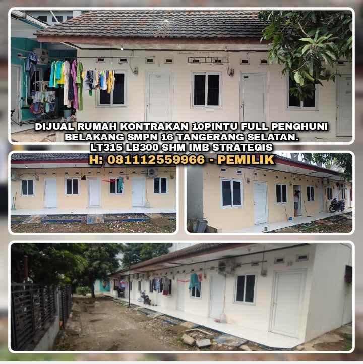 dijual rumah belakang smpn 16 tangerang