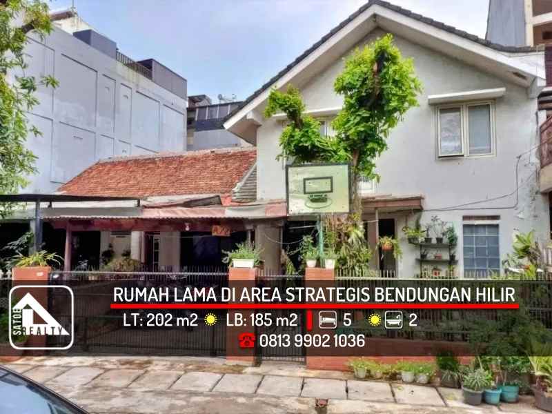 dijual rumah bendungan hilir jakarta pusat