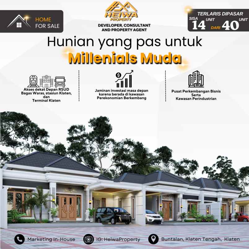 dijual rumah buntalan klaten tengah klaten