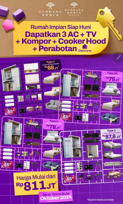 dijual rumah cendana spark lippo