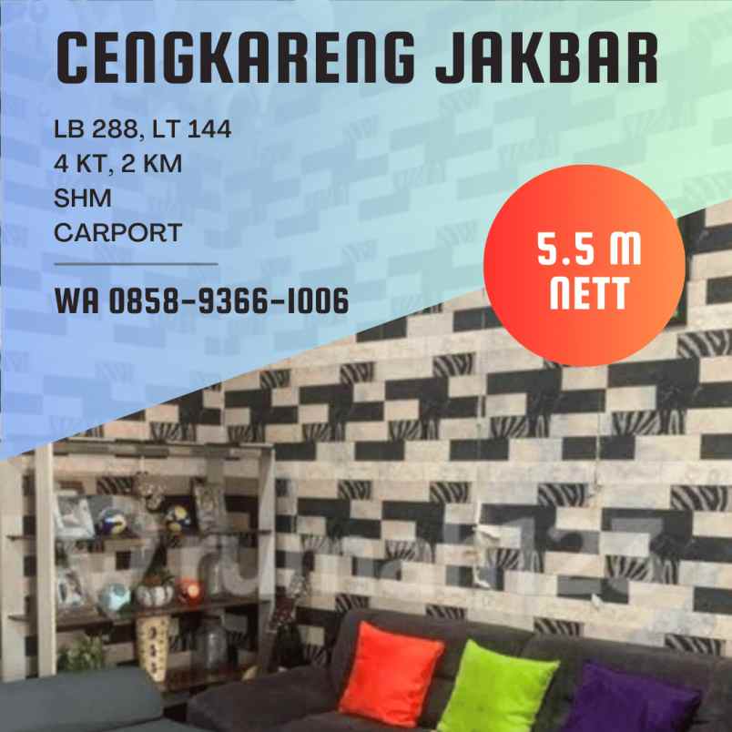 dijual rumah cengkareng timur