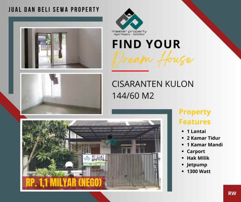 dijual rumah cisaranten kulon