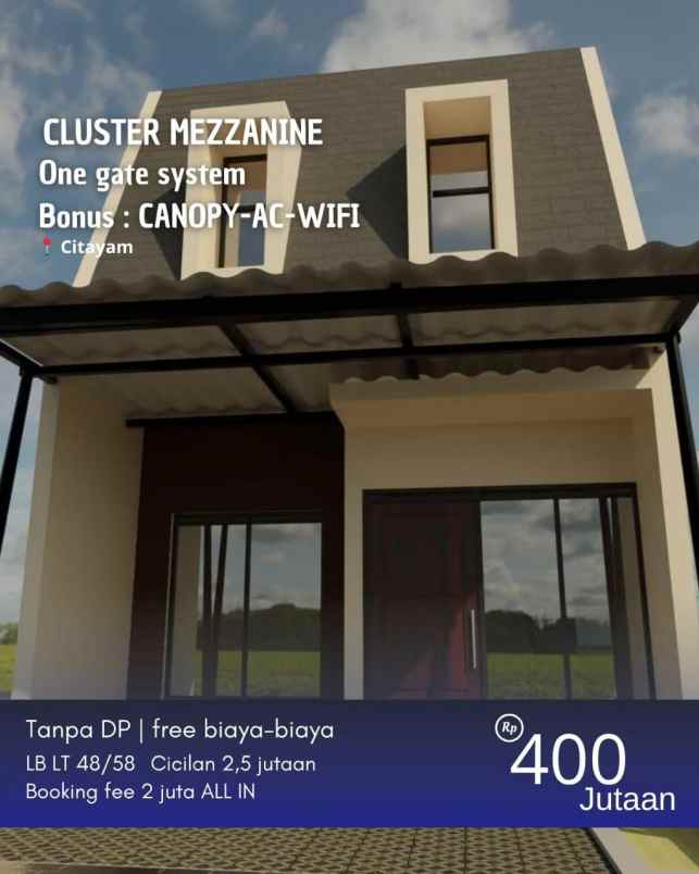 dijual rumah citayam 10 menit ke