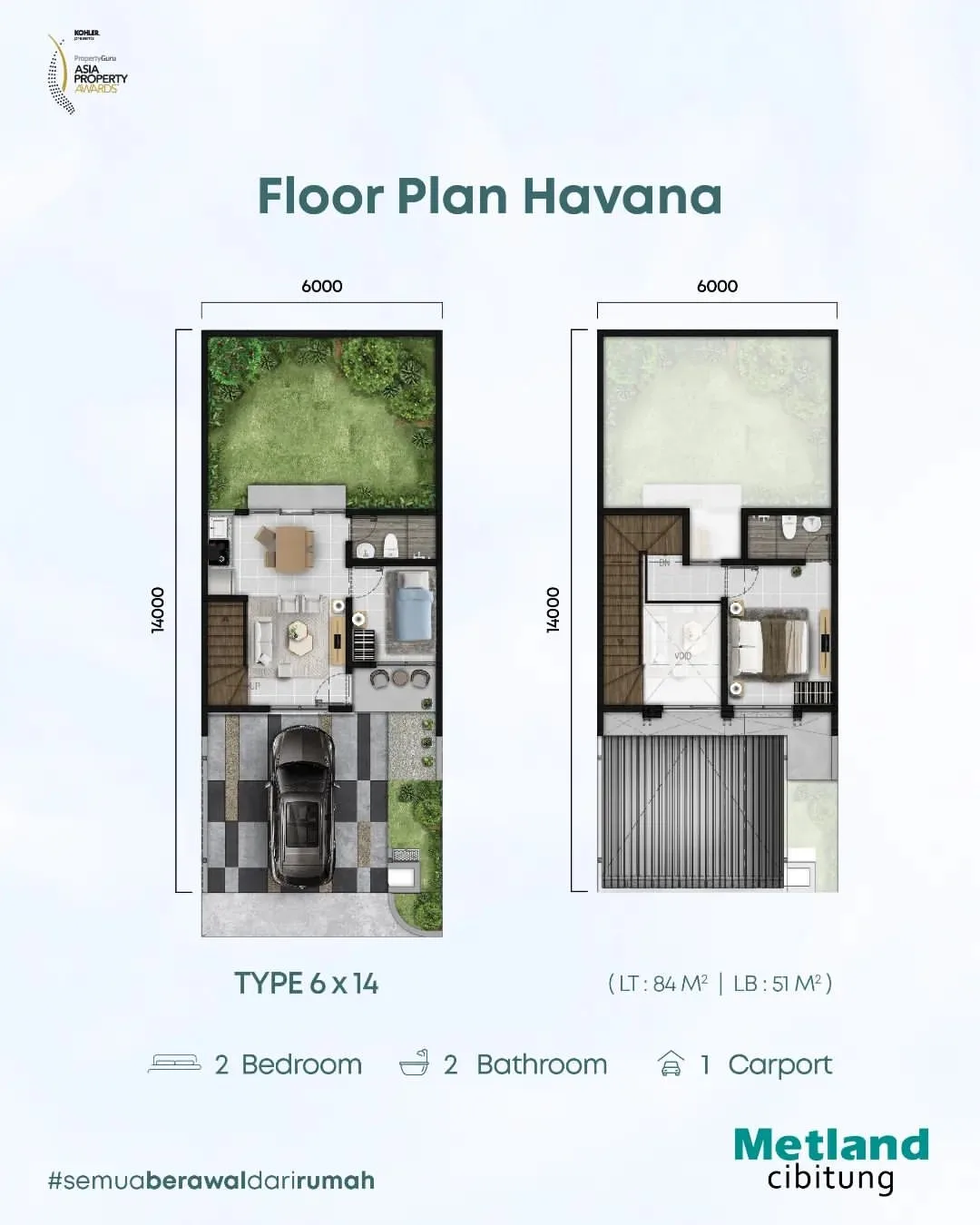 dijual rumah cluster havana metland