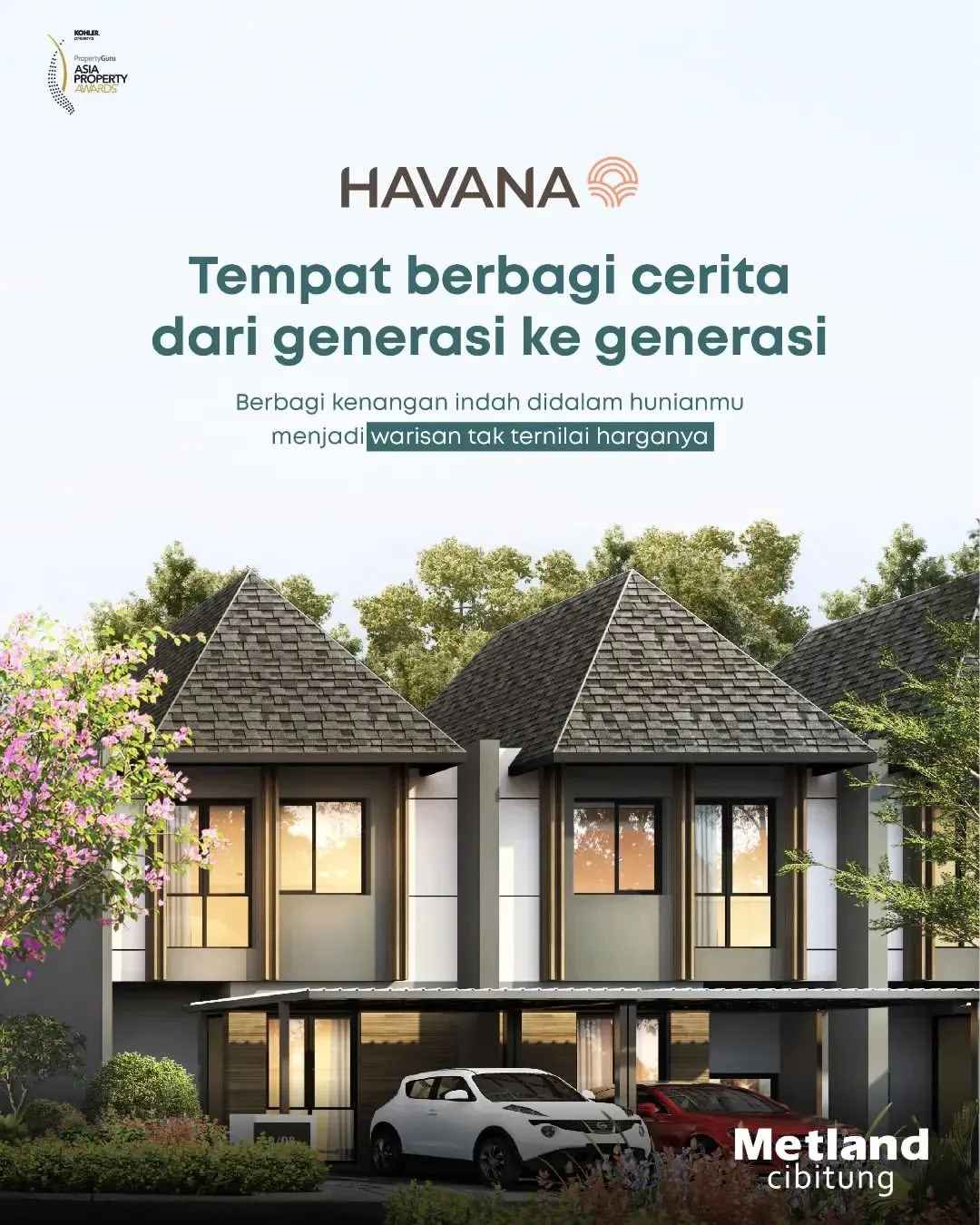 dijual rumah cluster havana metland