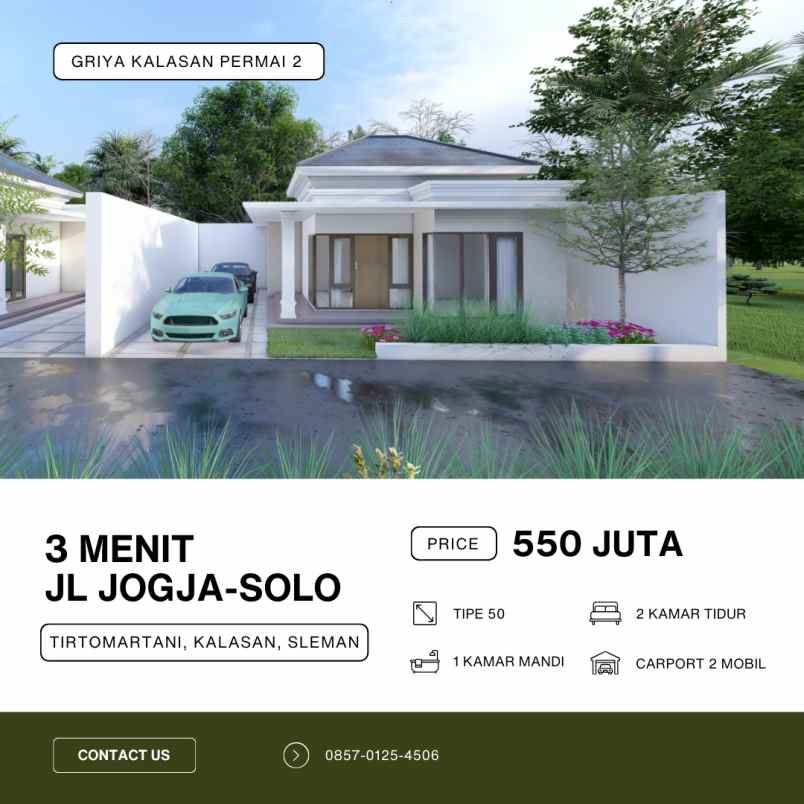 dijual rumah dhuri tirtomartani kalasan