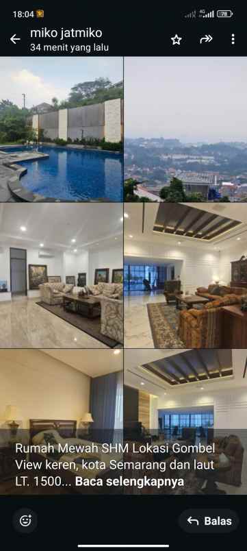 dijual rumah di gombel semarang