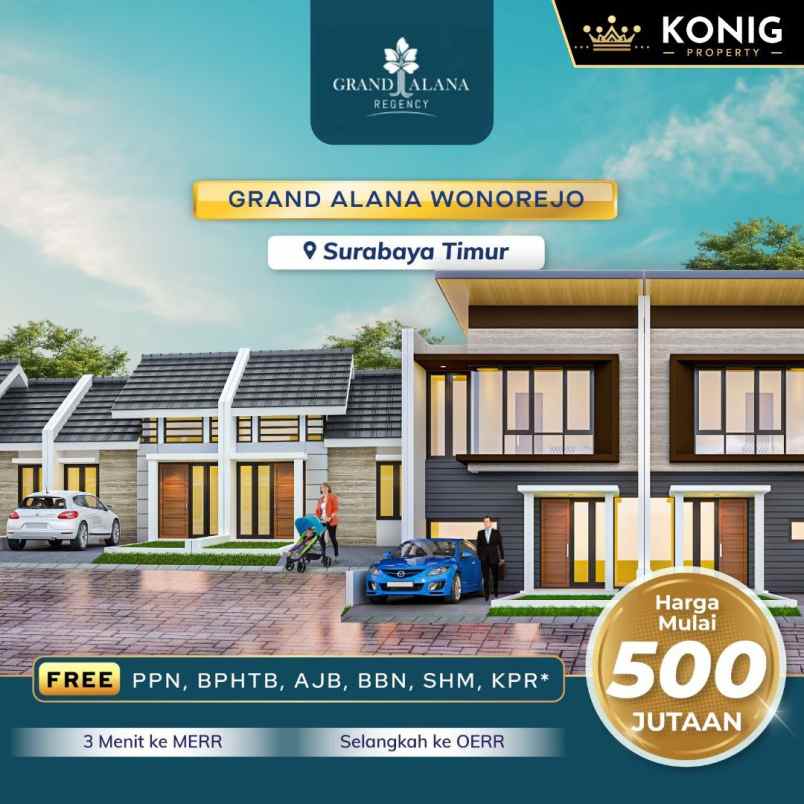 dijual rumah grand alana wonorejo